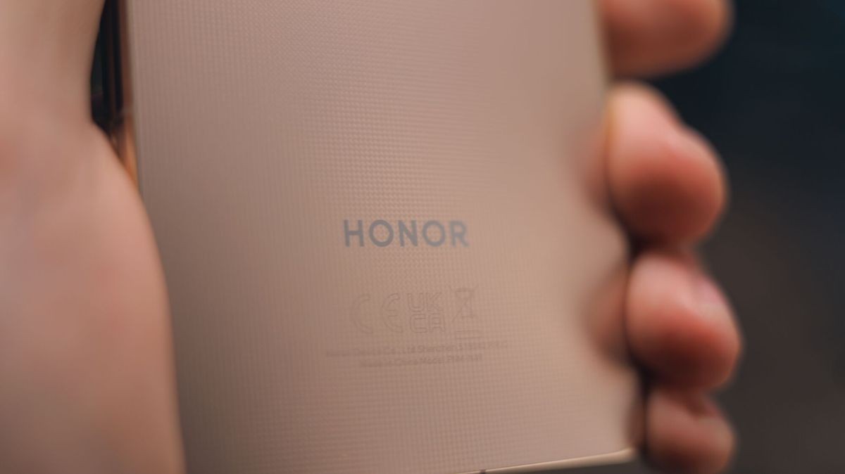 Honor Magic V6 smartphone in gold
