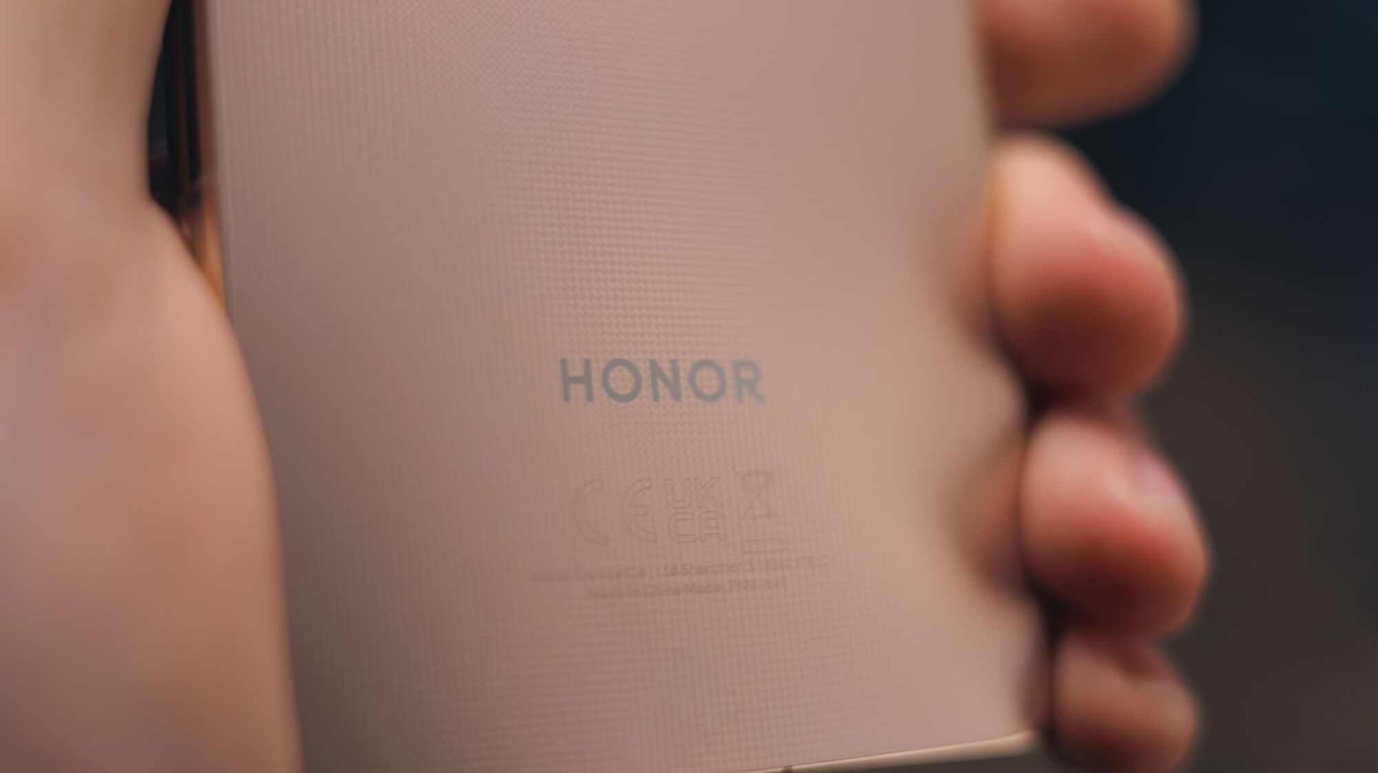 Honor Magic V6 smartphone in gold