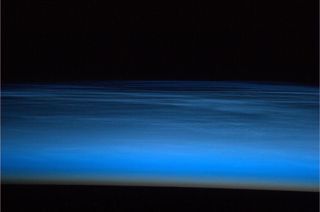 Noctilucent Clouds Seen From the International Space Station