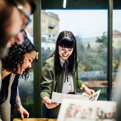 Young casual businesswomen in a team meeting