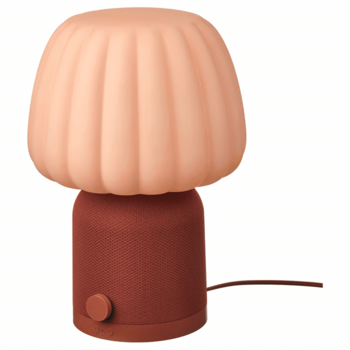 IKEA, Kulglass Bluetooth Speaker Lamp - Red Brown/pink