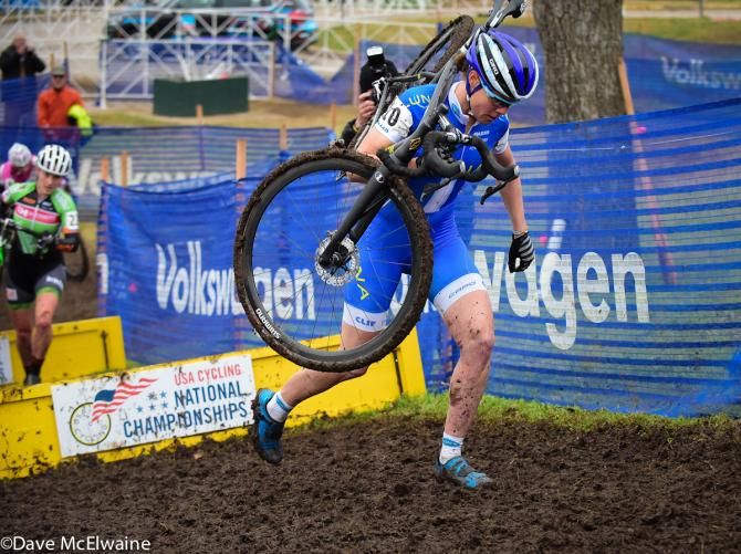 Georgia Gould (Luna Pro Team) racing to a fourth place finish today