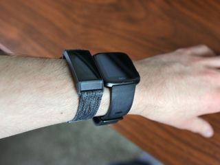fitbits on wrist