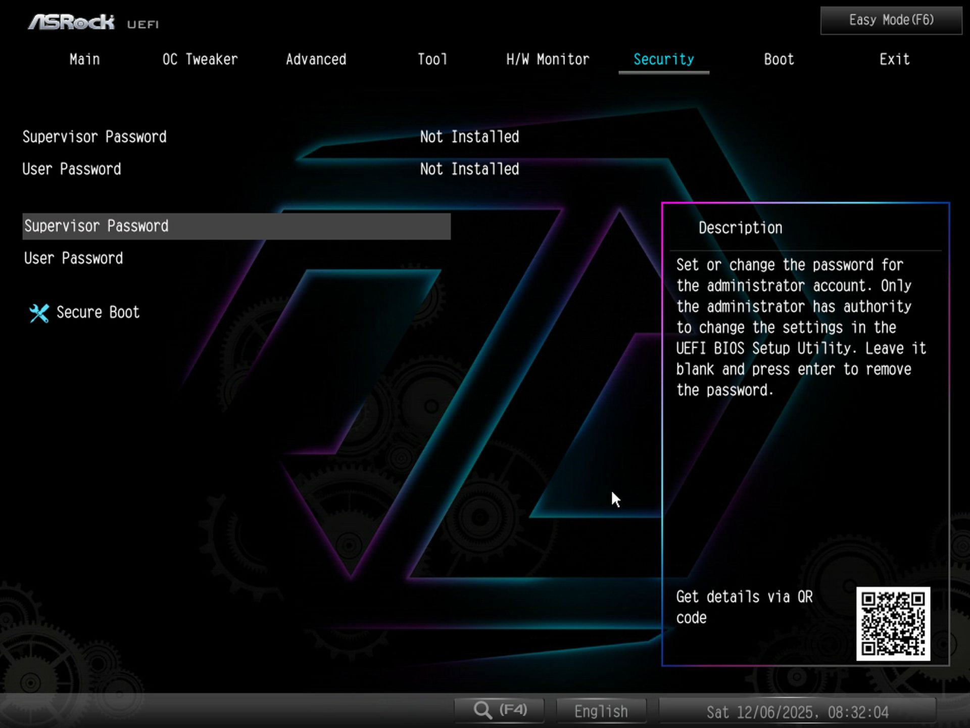 ASRock X870 Taichi Creator - BIOS