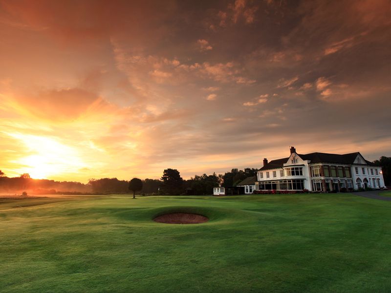 Notts clubhouse at dawn