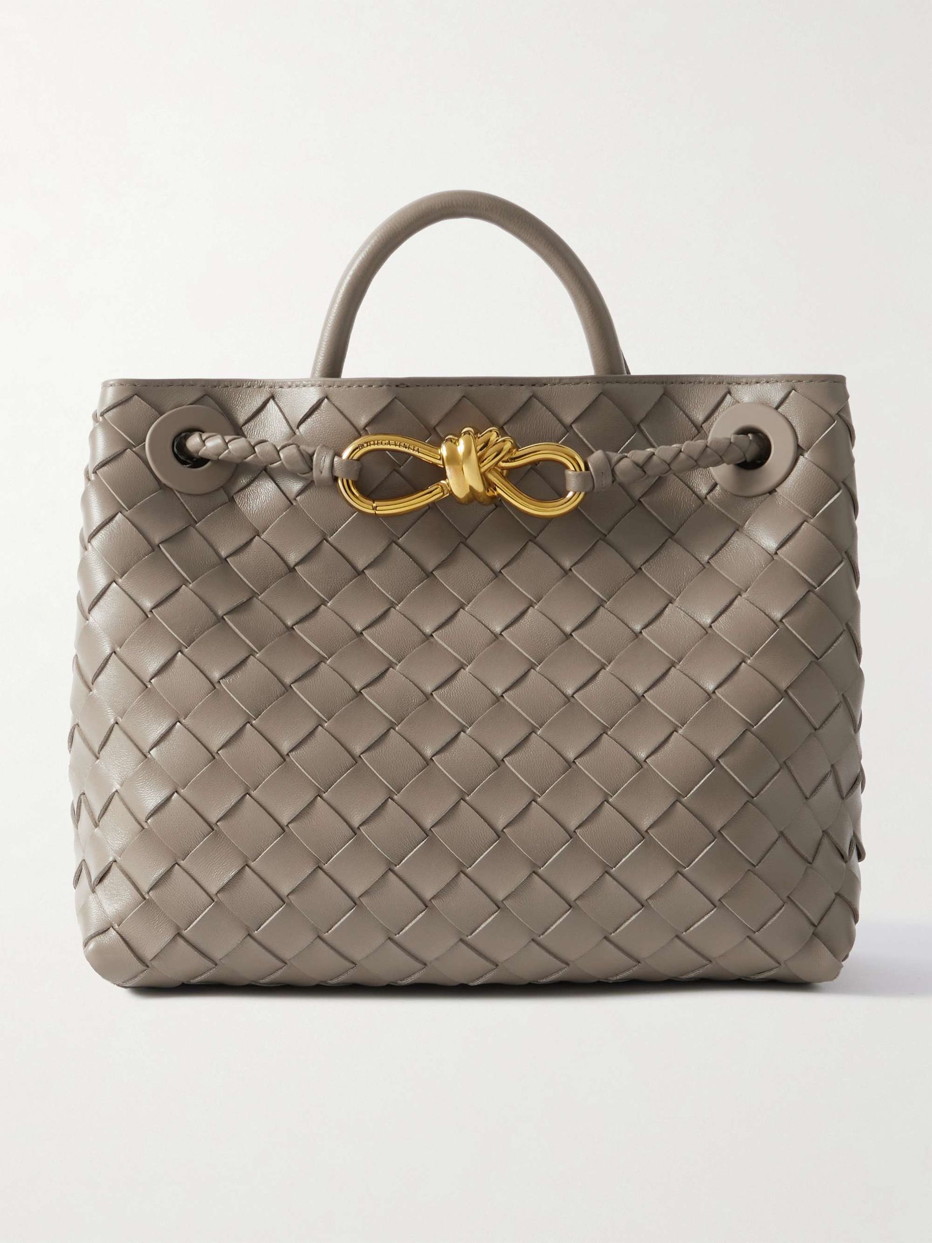 Andiamo Small Intrecciato Leather Tote