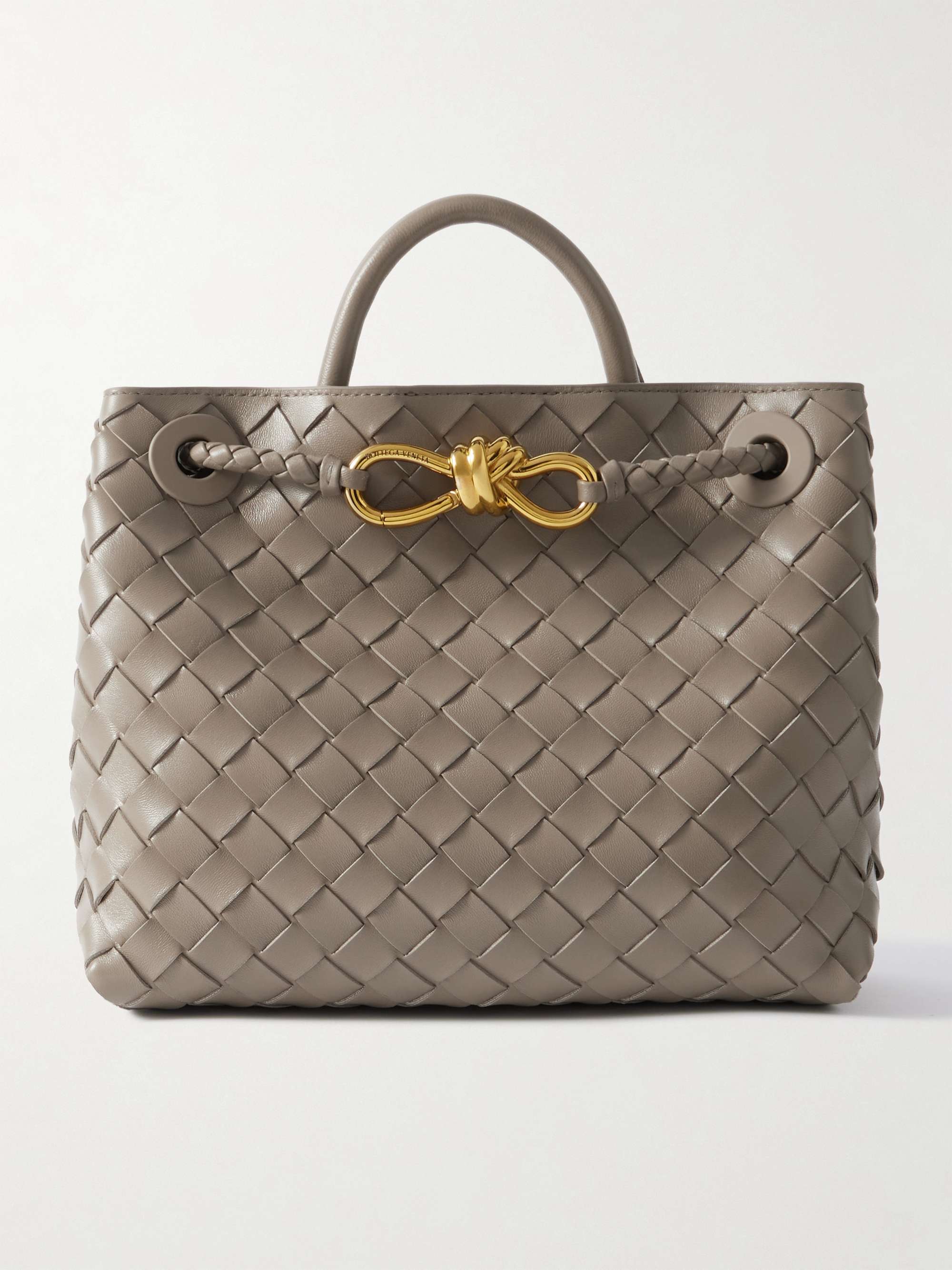 Andiamo Small Intrecciato Leather Tote