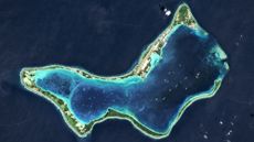 Diego Garcia atol, a UK island with US military base in the Indian Ocean