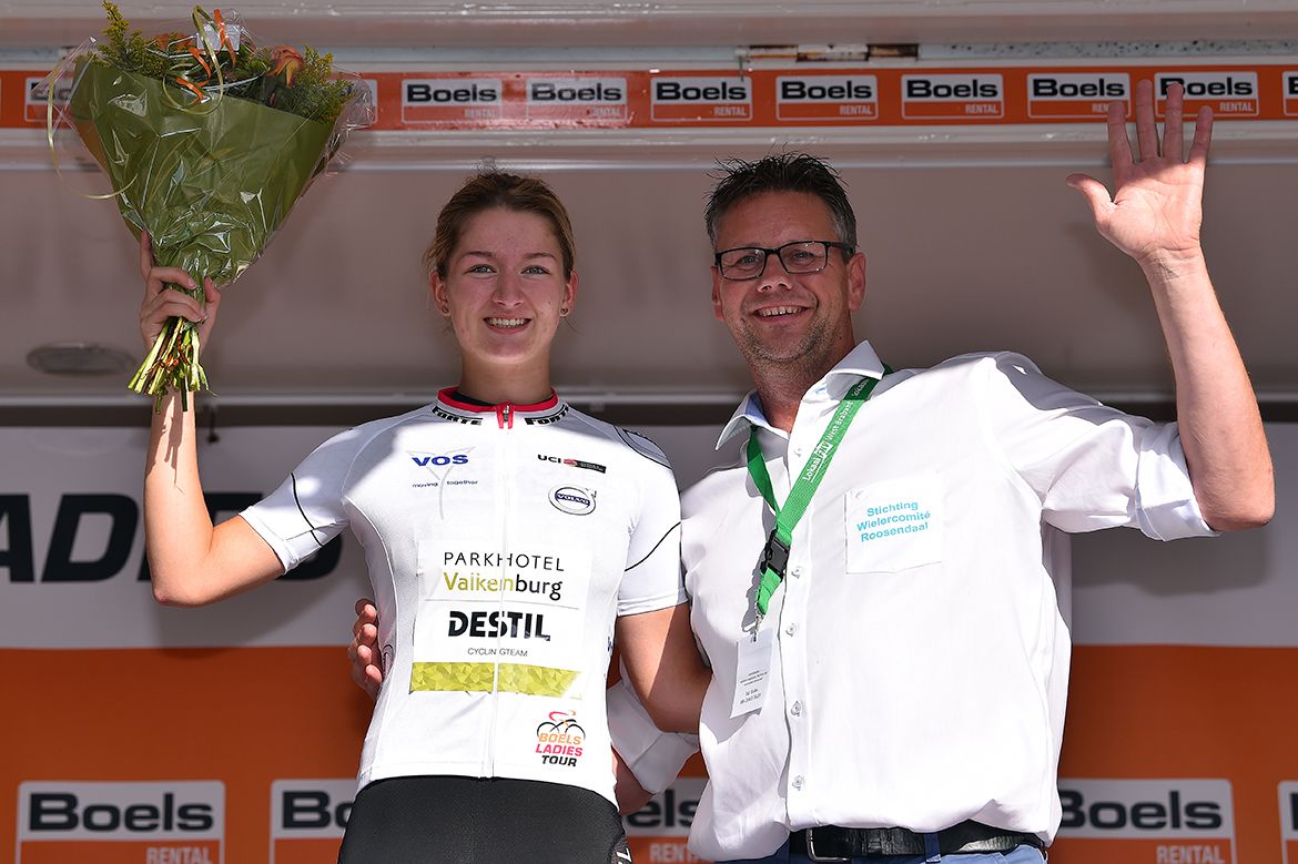 Karlijn Swinkels is the leader of the young rider classification