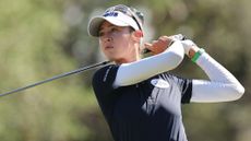 Nelly Korda takes a shot at the 2022 CME Group Tour Championship