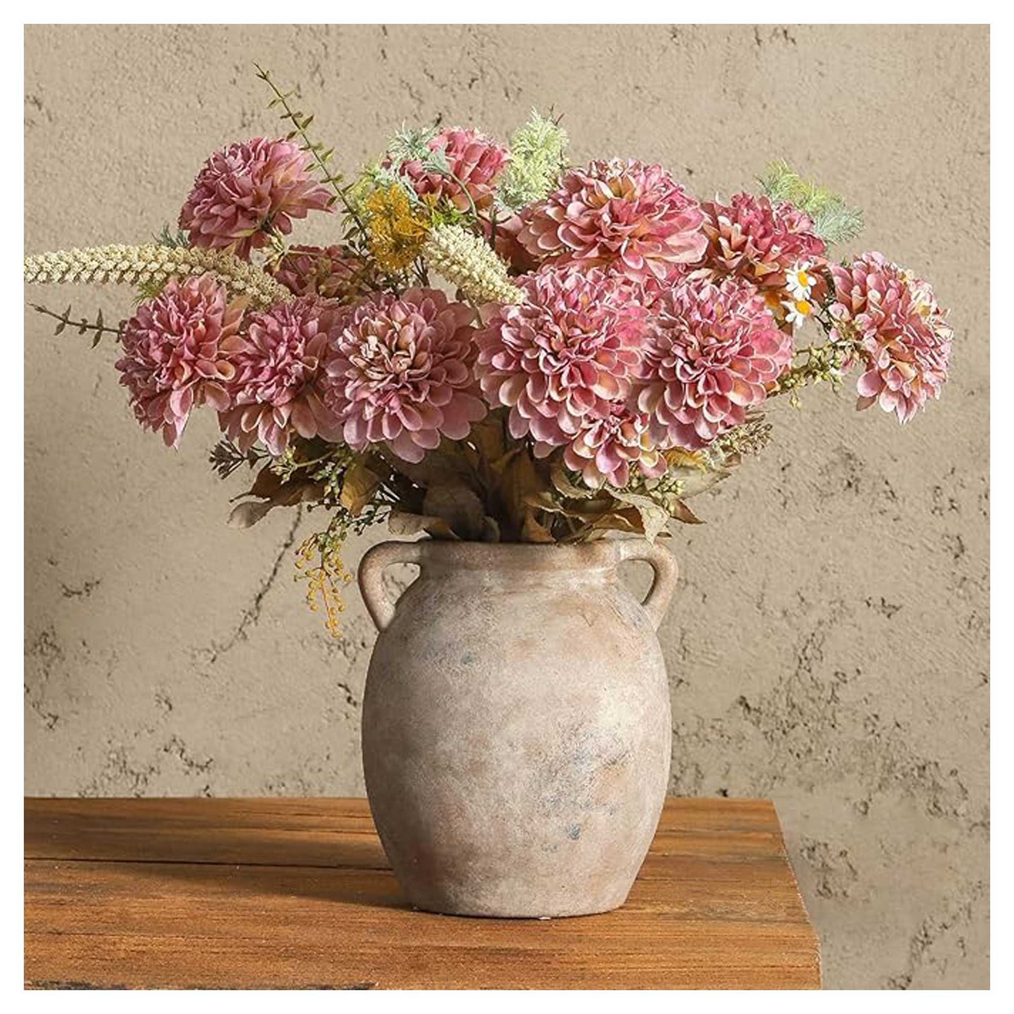 ceramic vase with flowers