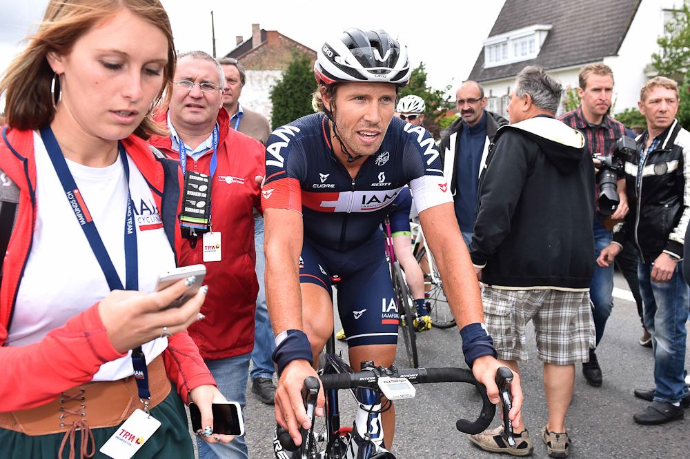 Jonas van Genechten after winning stage 4 at Tour de Wallonie