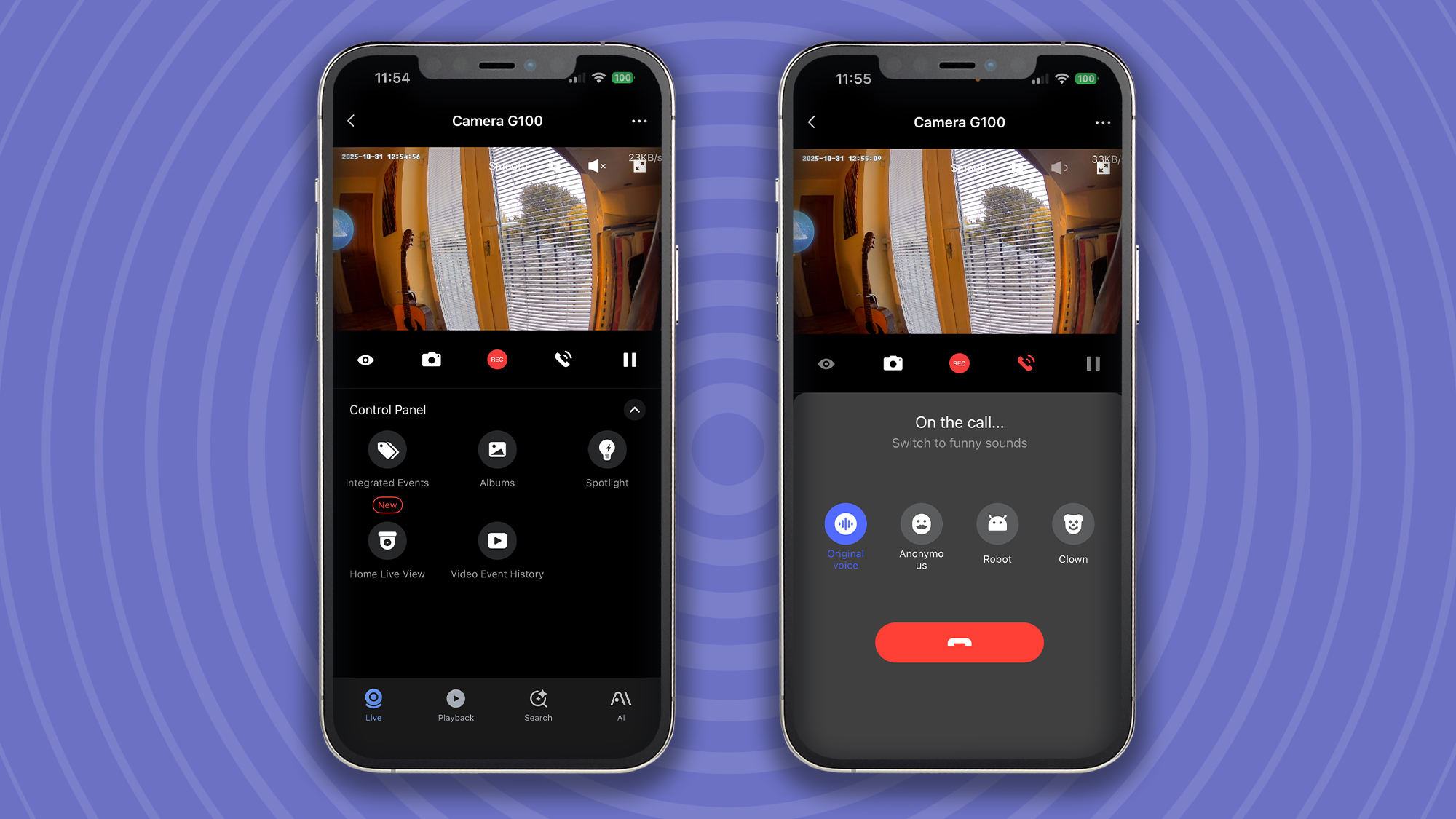 Using Aqara Camera G100 to speak with people