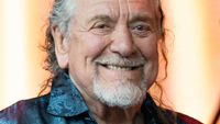 Robert Plant onstage at Glastonbury 2022