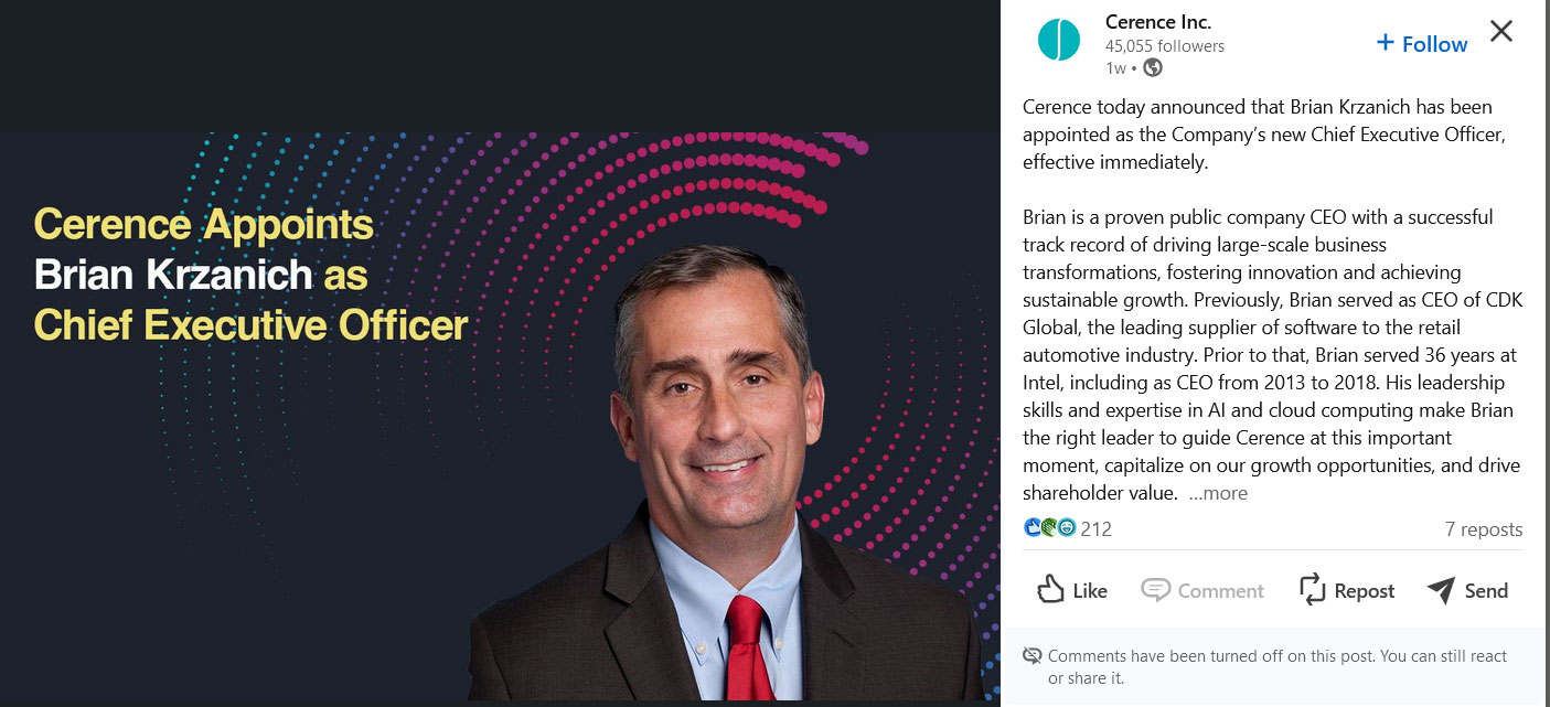 Ex-Intel CEO, Brian Krzanich