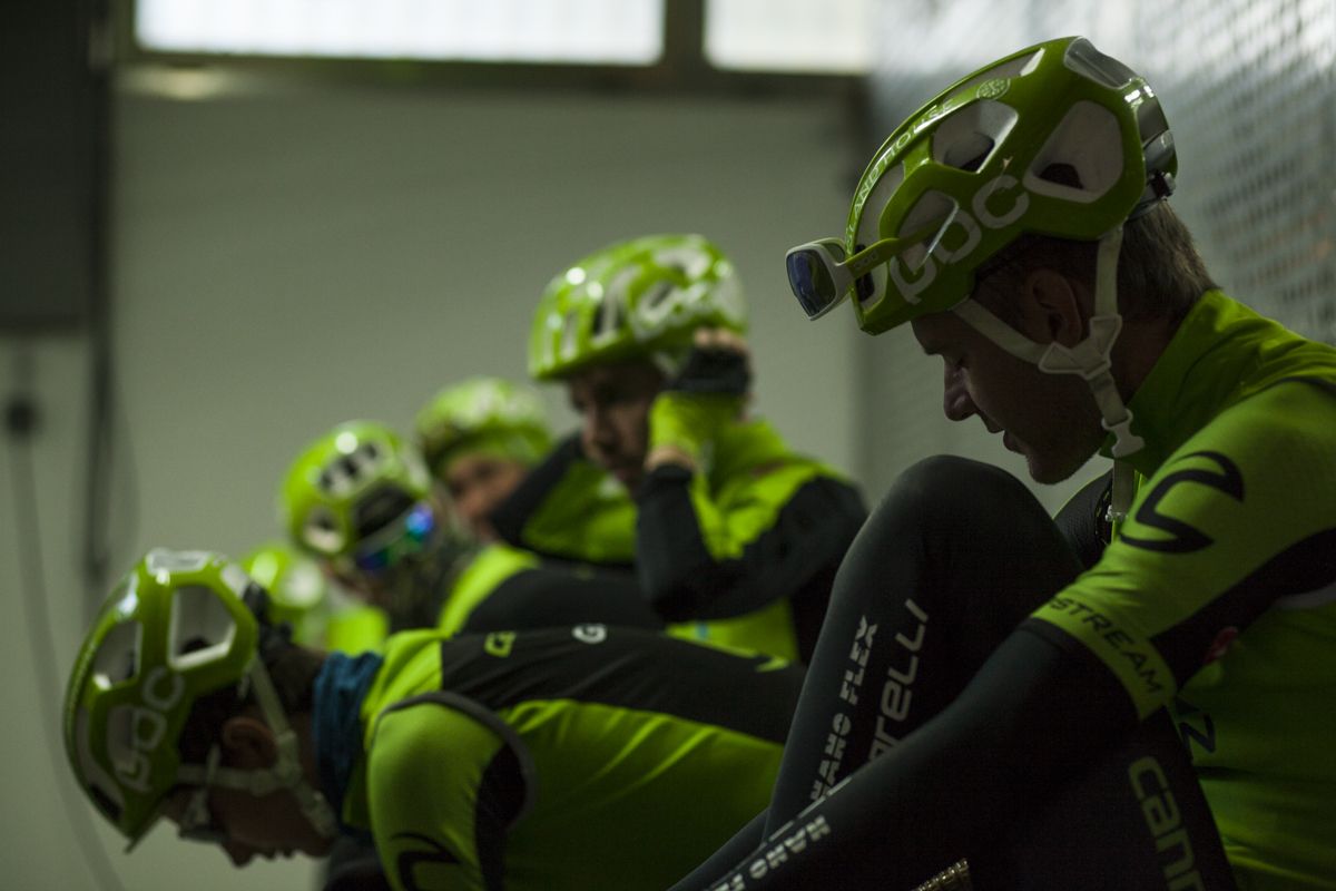 Rider get ready to head out for another day of traning