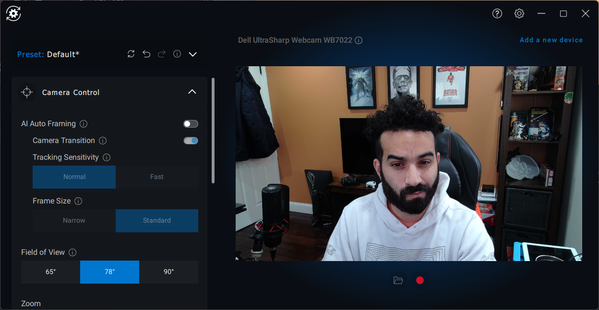 Dell UltraSharp 78% FOV