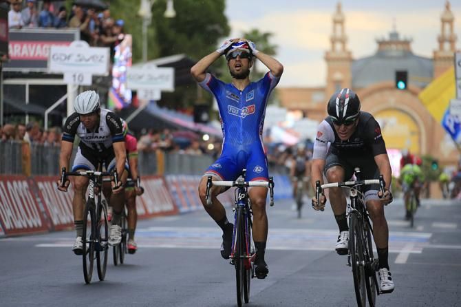 Nacer Bouhanni (FDJ) won his first Giro d'Italia stage in Bari