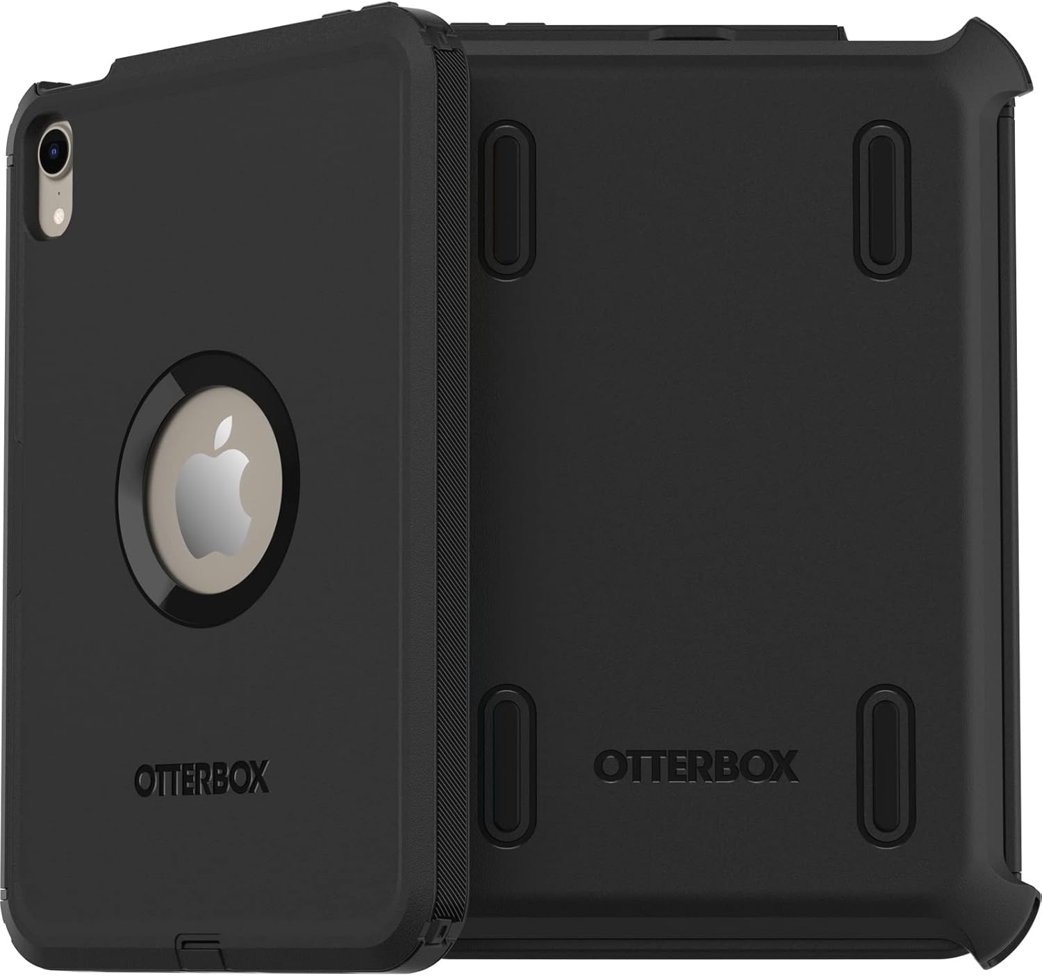 Otterbox Defender case for the iPad mini, seen from two angles