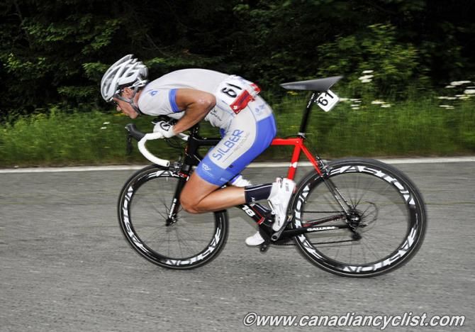 80+ kph descent for Matteo Dal-Cin ( Team Silber Pro Cycling)