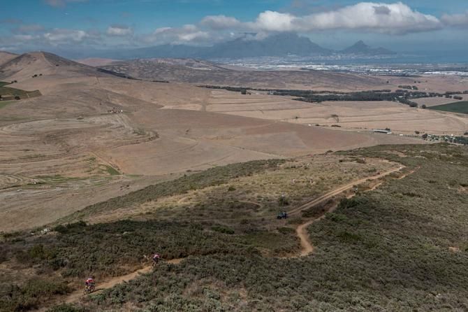 Riders make their way over Conterman's Kloof