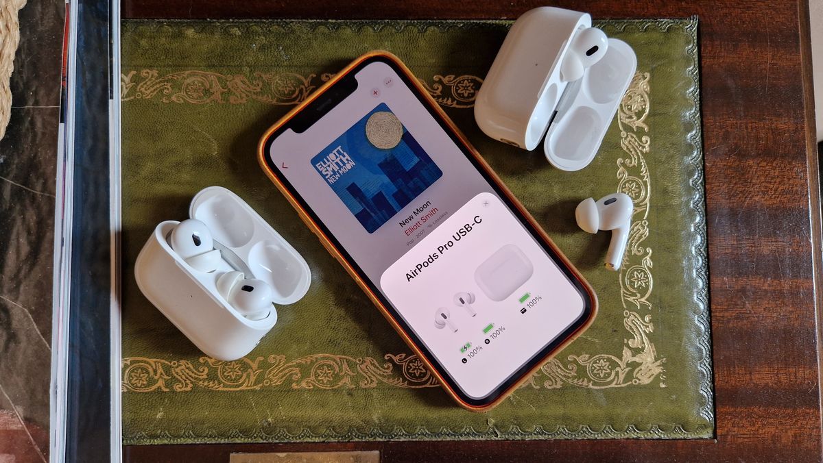 2 pairs of AirPods with an iPhone