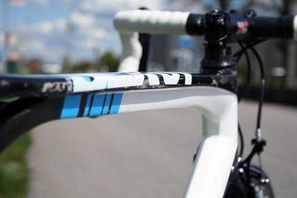 The T-section top tube is unmistakably BMC.