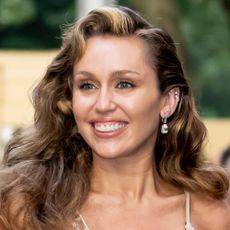 Head shot of Miley Cyrus during the 2025 Tribeca Festival