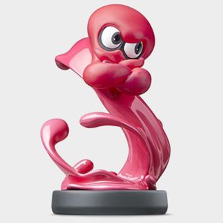 Splatoon 2 Octoling Octopus amiibo on a plain background