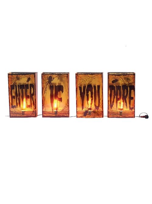 Haunted Living 1-ft Enter If You Dare Lighted Decoration