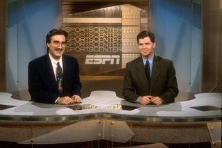 Keith Olbermann and Dan Patrick on ESPN's SportsCenter in 1994