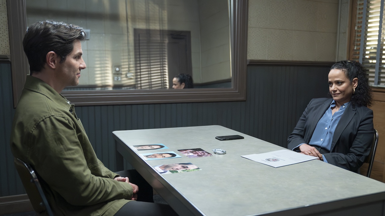 Soto interrogating Game Maker in High Potential Season 2