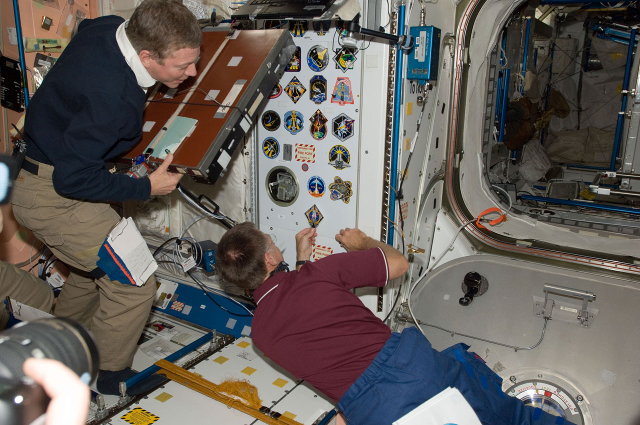 STS-135 Mission Decal Placed on International Space Station