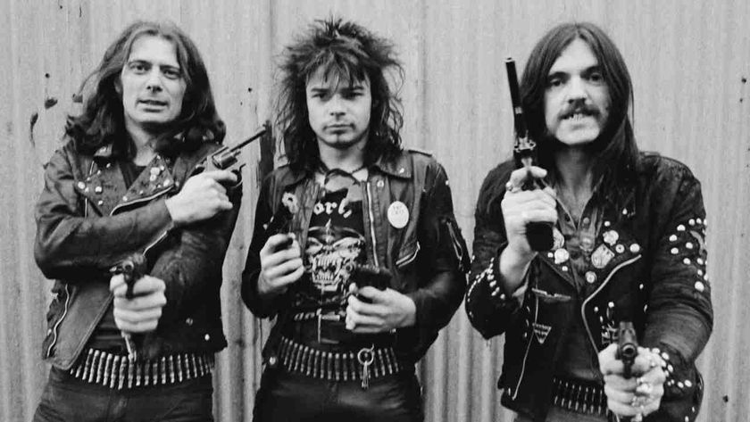 Motorhead posing for a photograph in 1979