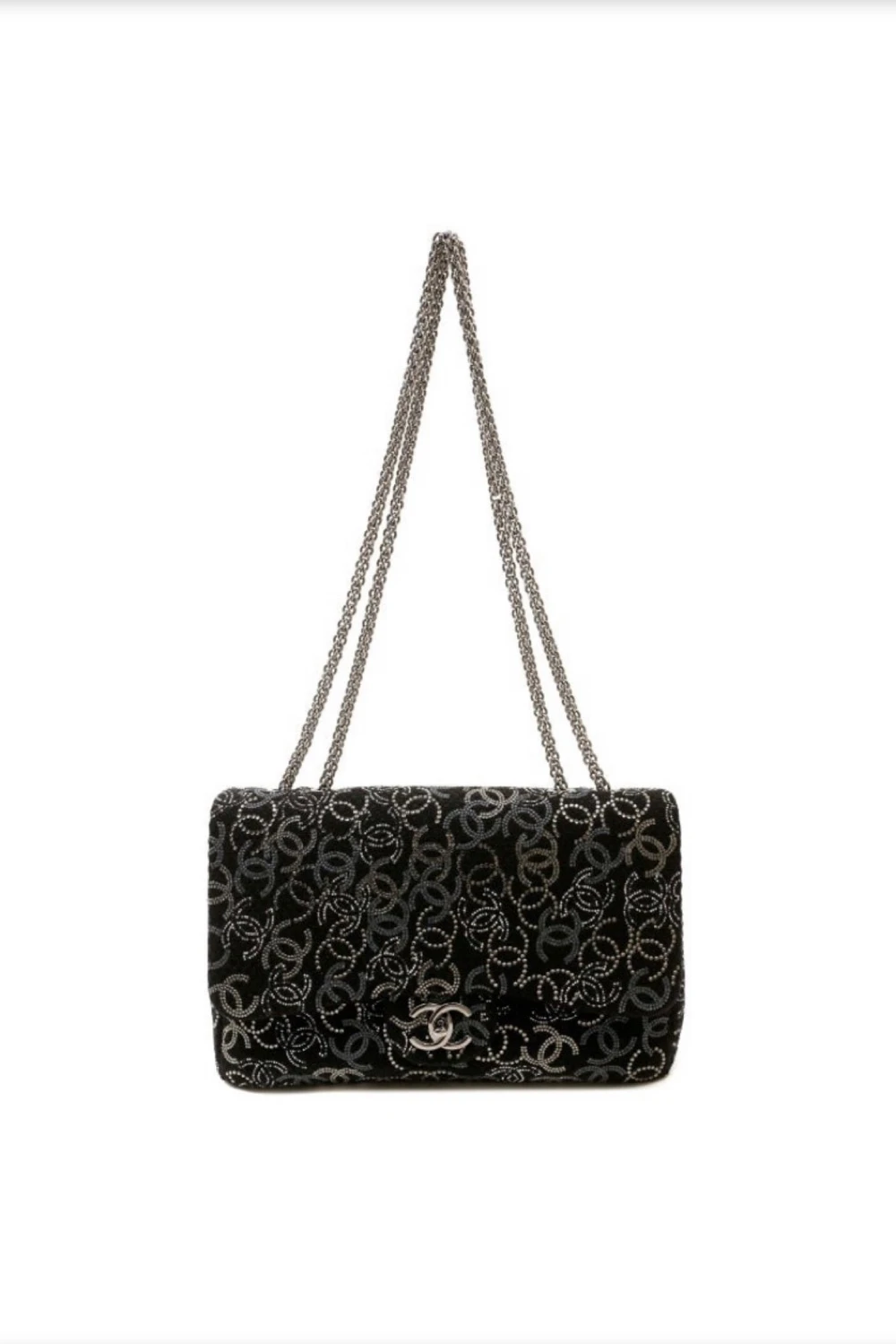 Chanel, Chanel Flap Bag With Swarovski Crystals