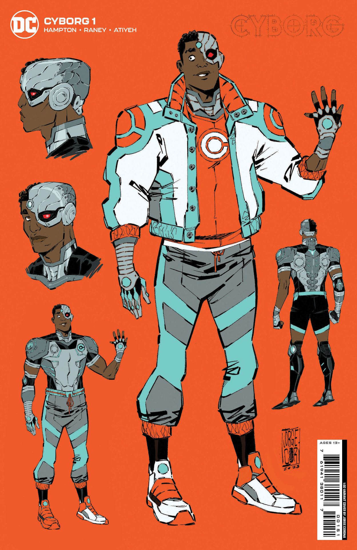 Cyborg #1 covers