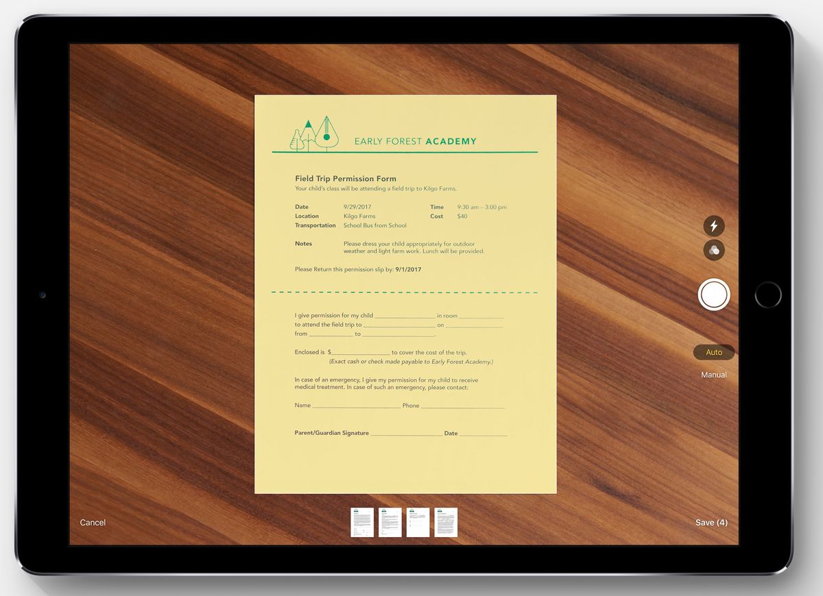 Scan and sign documents without the need for a multi-function printer