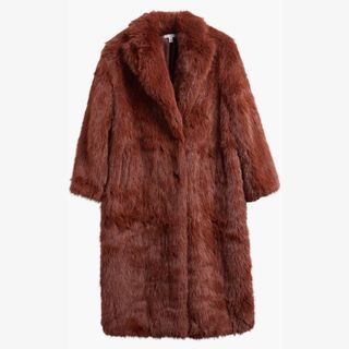 Faux Fur Longline Coat