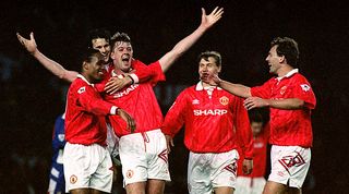 Man United legends get back together but can you name ALL nine of the  club's heroes from 1992-93?