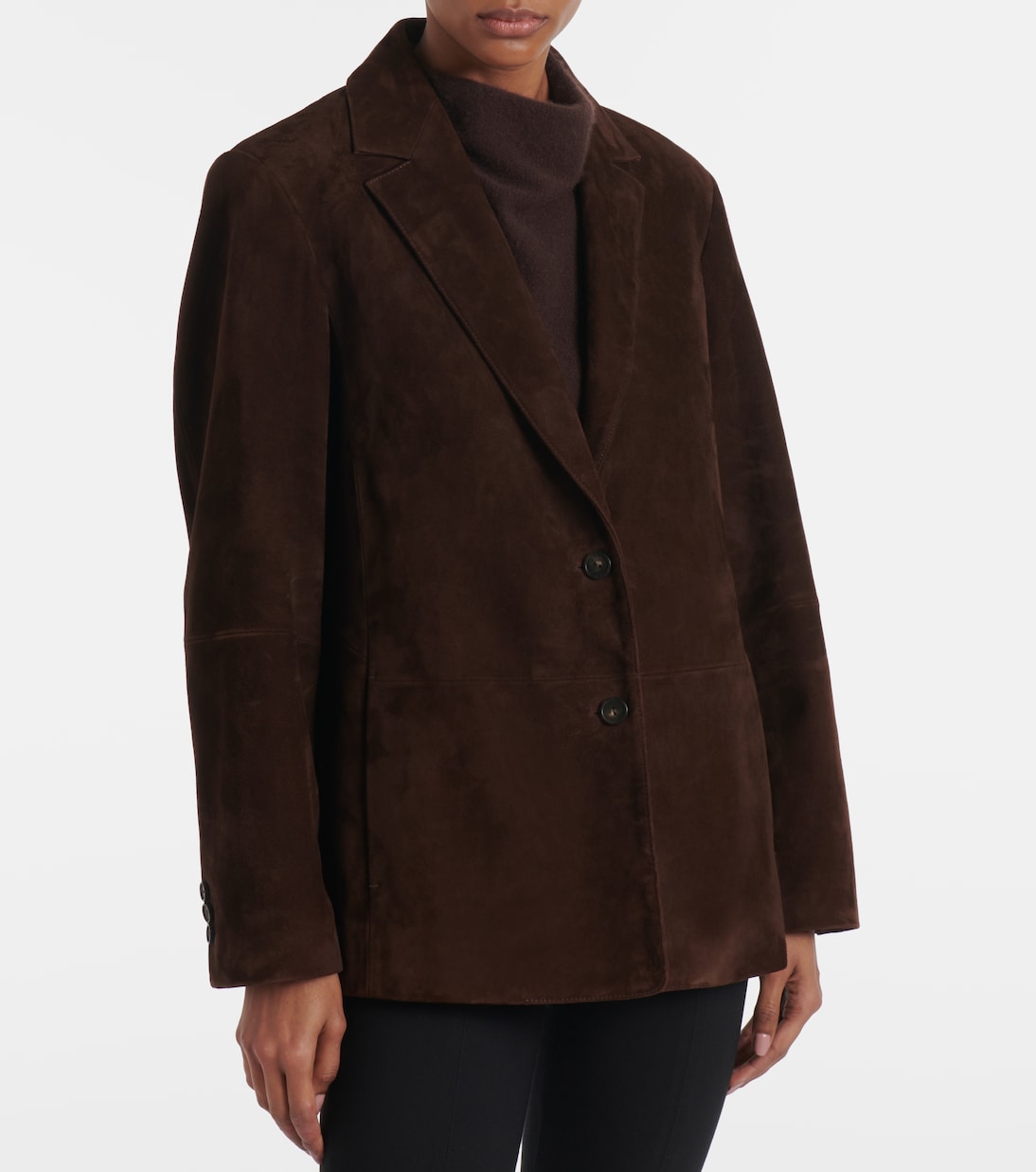 Suede blazer in brown – Vince