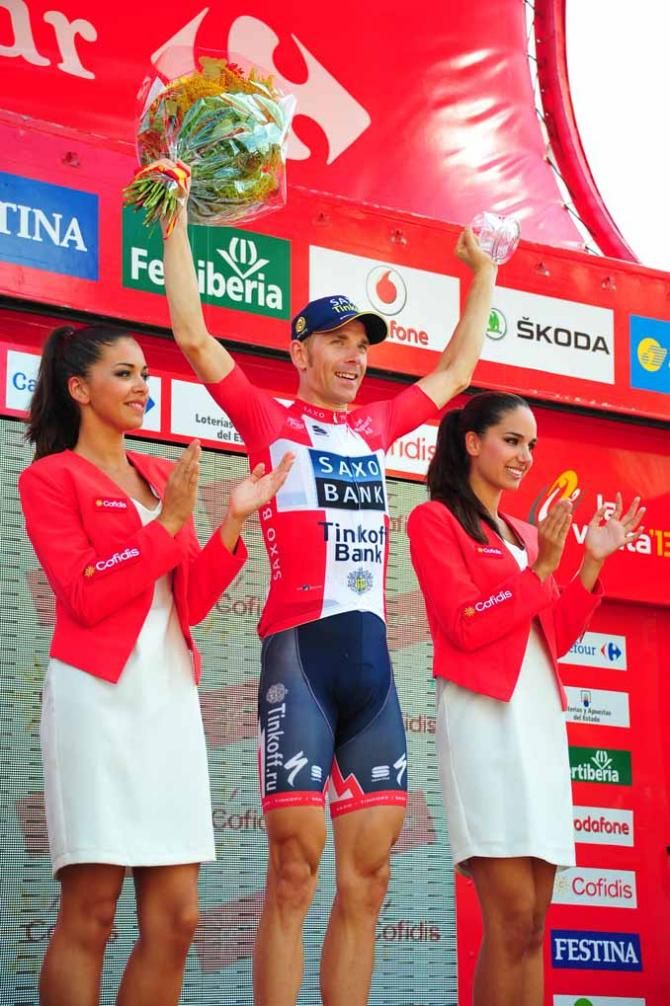 Michael Morkov (Saxo-Tinkoff) claimed victory in Caceres at the Vuelta a Espana.