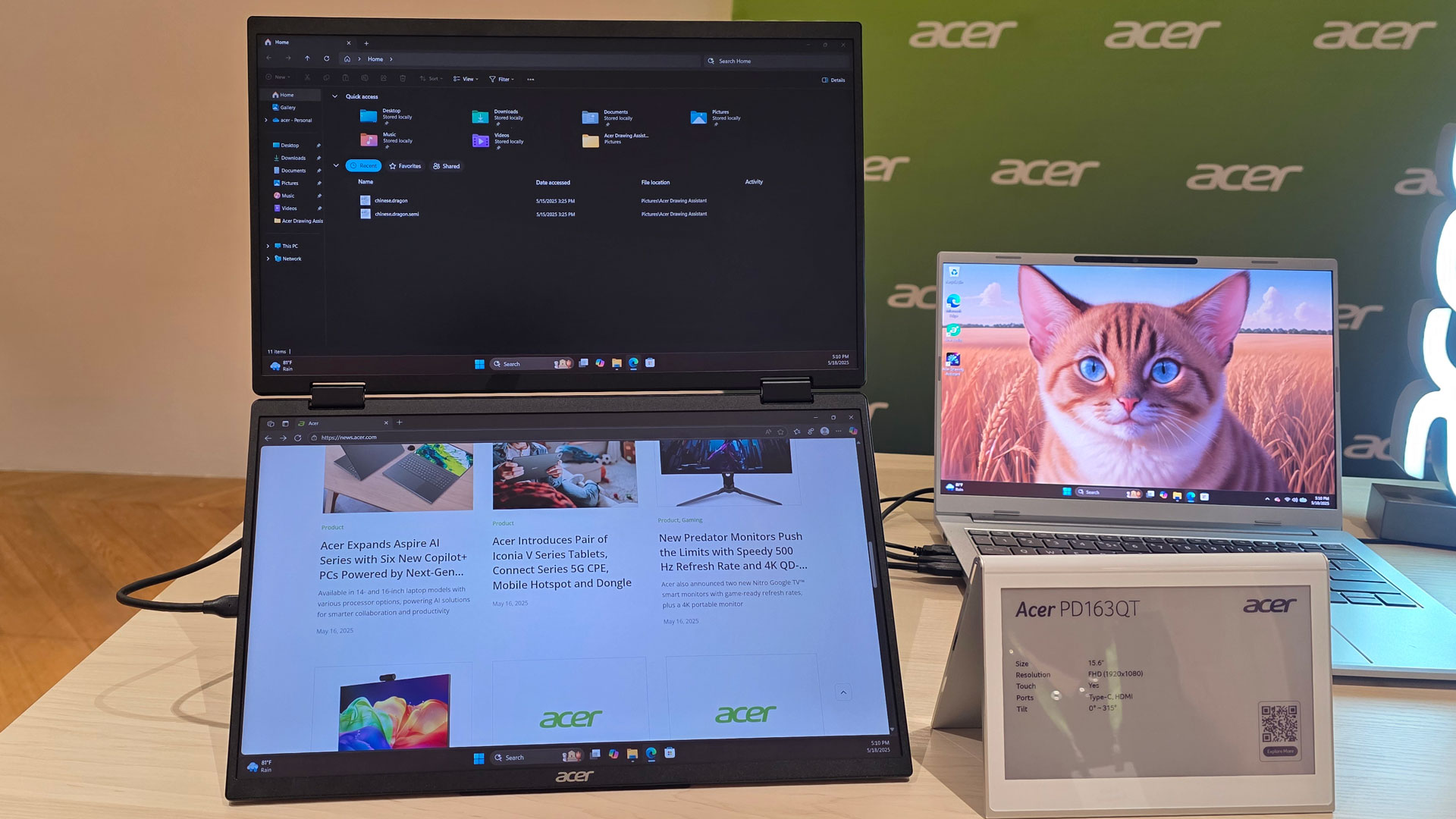 Acer's new monitors at Computex 2025