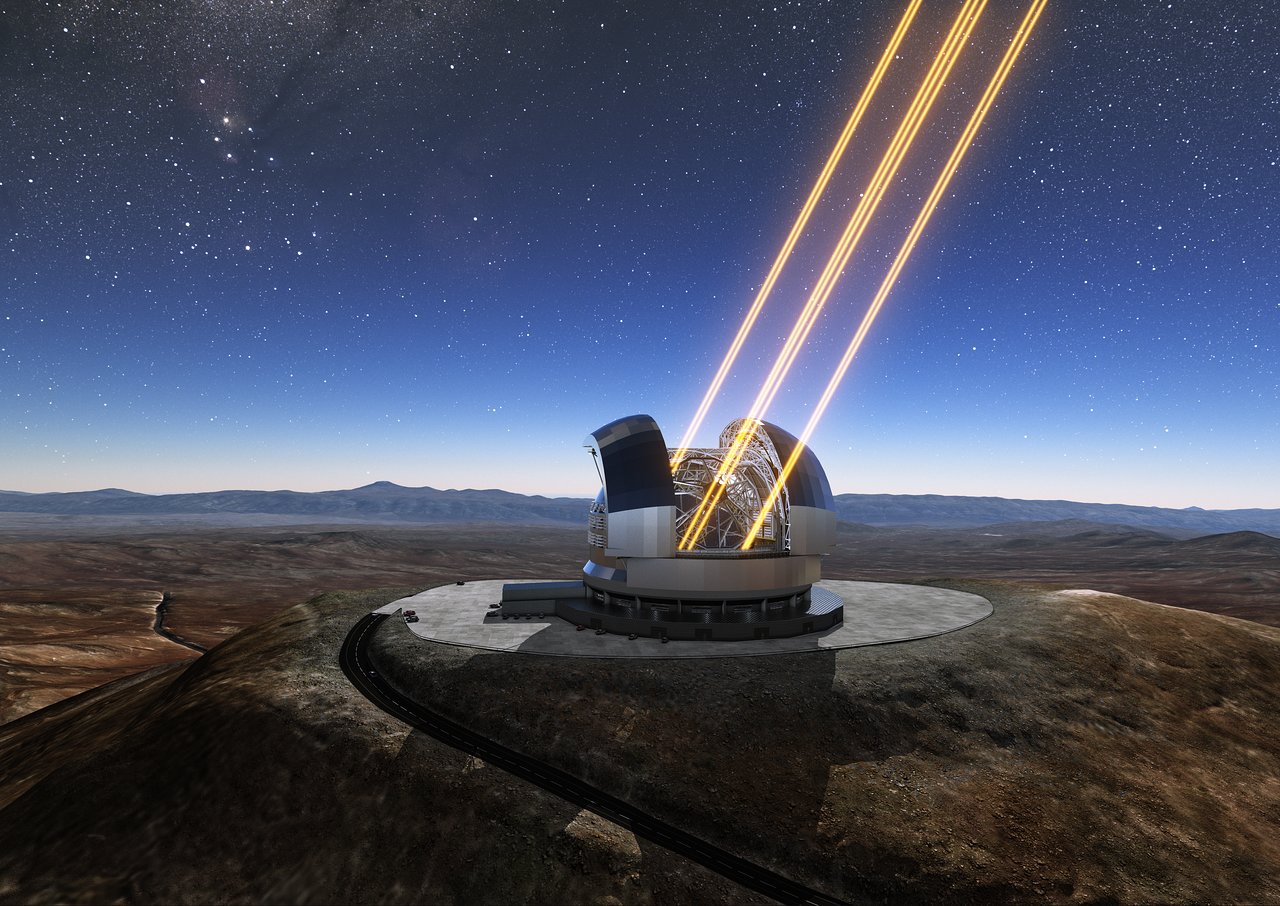 Artist’s rendering of the Extremely Large Telescope.