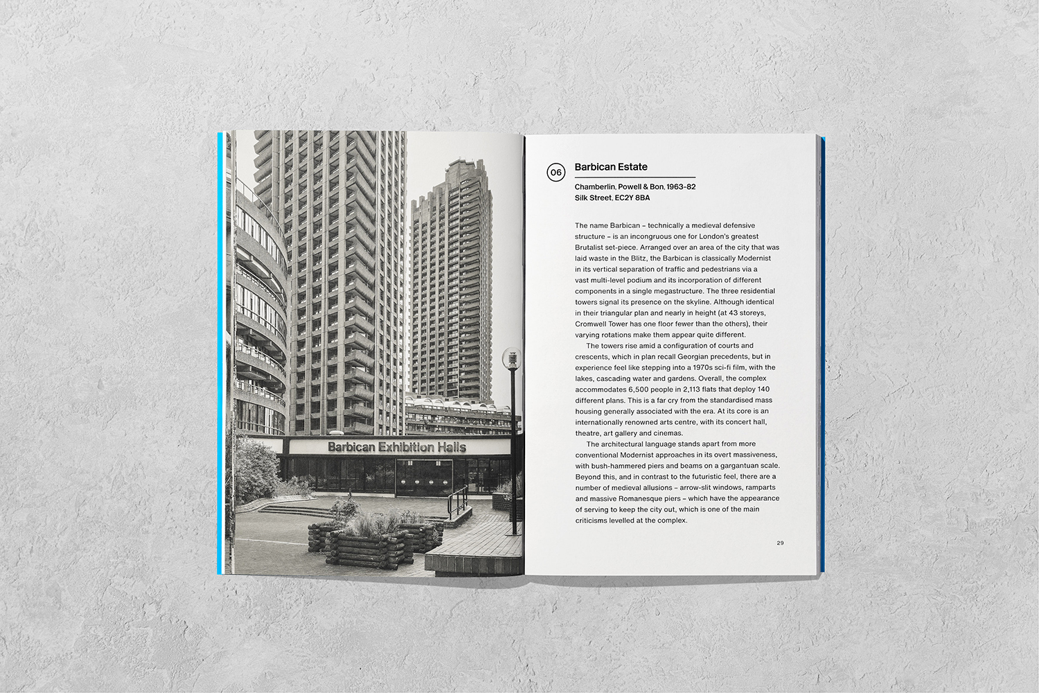 Spreads from Brutalist London, Owen Hopkins and Nigel Green, Blue Crow Media