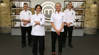 Tommy, Cristina, Rosie, Charlie (L-R) for MasterChef: The Professionals 2023