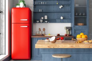 Vintage fridges and kitsch kitchen décor is in