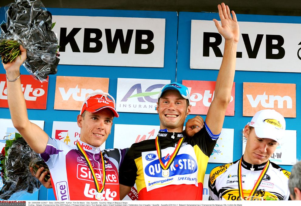 Boonen's first Belgian National Title, 2009
