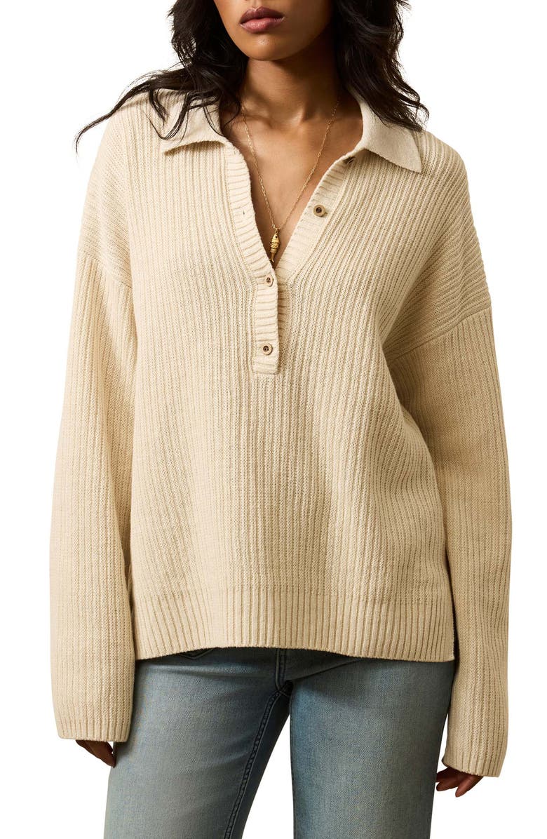 Miramar Linen & Organic Cotton Polo Sweater