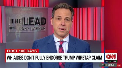 Jake Tapper notes that Trump aides are not backing his wiretapping claim
