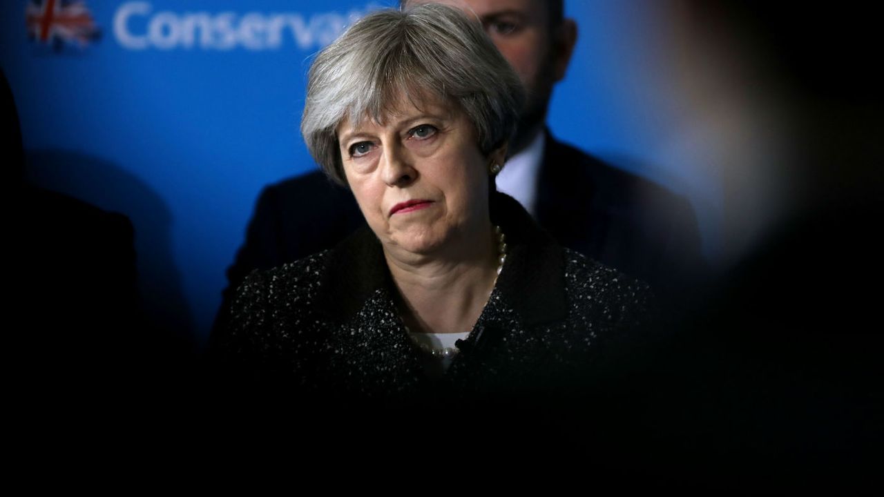 theresa may unhappy